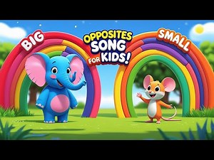 The opposite song | Big and Small song | Opposite words for kids