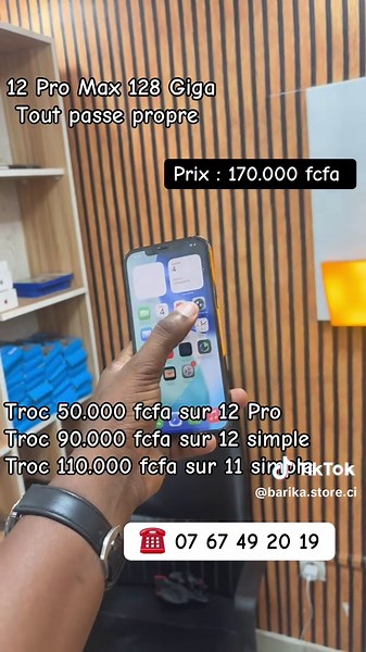 iPhone 12 Pro Max 128 Go à vendre au Grand Marché Dokui