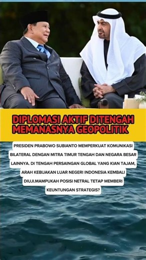 DIPLOMASI KILAT PRABOWO DI TIMUR TENGAH!