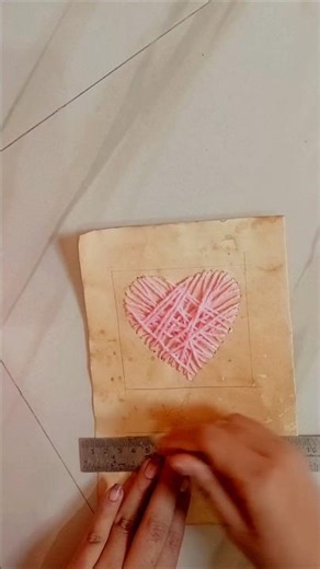 Aesthetic Thread card idea | DIY Love Card ❤️ | Easy Handmade Gift Idea | #art #craft #diy