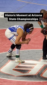 Audrey Jimenez had made history as the first girl to win the Arizona state wrestling title in the boy’s division! 👏 👏 👏 📹: @maricopawrestling | The Copper Courier