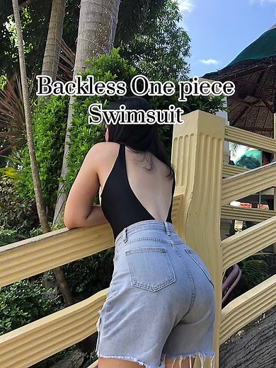 👙💗#swimsuit #backlessswimsuit #onepiceswimsuit #fypp #checktheyellowbasket🛒👇😊