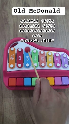 Old McDonald Xylophone Tutorial #xylophone #music