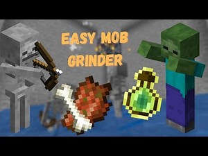 How To Build A Mob Grinder | Minecraft Bedrock