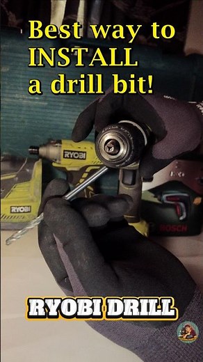 Best way to Install a Drill Bit in Seconds | Beginner Drill Tip #shorts #ryobi #drill