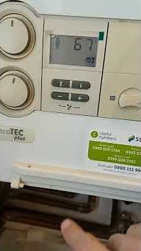 How to put a Vaillant Ecotec (Old type) boiler, into test Program P2 Minimum Rate