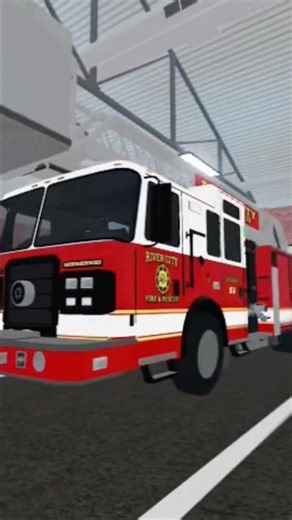 Driver my fire truck 🚒 in Emergency Response: LibertyCounty on Roblox
