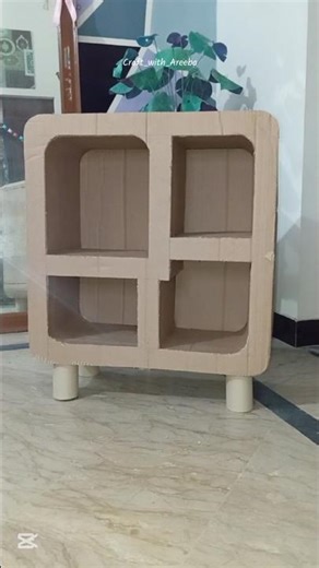 Cardboard Shelf DIY ✨ #diy #tutorial #shorts