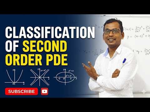 classification of PDE f second order | classification of pde of three variables | live 9:00 am