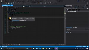 Visual studio Issue (IDE1007: The name 'var' does not exist in the current context)
