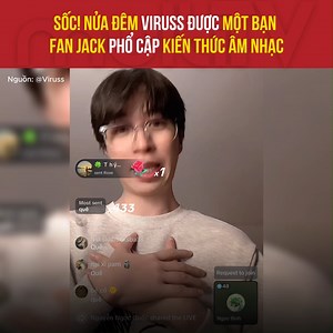 260K views · 5.4K reactions | Sốc! Nửa đêm ViruSs được một bạn fan Jack phổ cập kiến thức âm nhạc Nguồn: ViruSs #MultiTV | Project Runway Vietnam | Facebook
