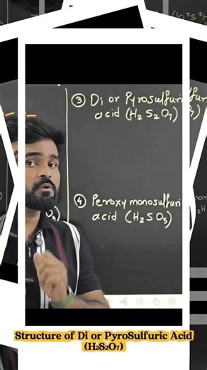 Structure of PyroSulfuric Acid | SantChemistry #structure #santchemistry #inorganicchemistry