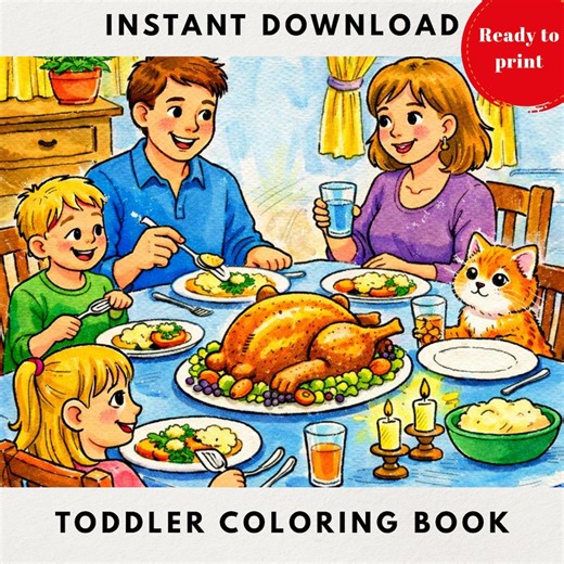 Toddler Coloring Book | Easy Coloring Pages for Kids Ages 2–5 | Cute Animals & Daily Life | Preschool Activity Book - Etsy