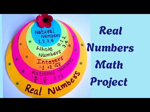 Real Numbers math project for class 7,8 /Easy Math Activity #MathProject/ mathtlm