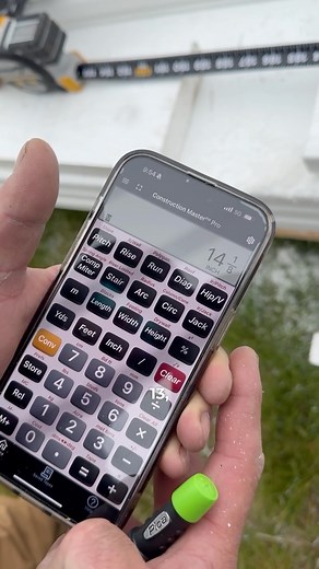 5.7K views · 33 reactions | Handy function of the calculator. Easy way to divide up a measurement range into equidistant lengths, great for railing posts, irregular framing layout, and many other purposes. Using the construction master pro iPhone app. #tool #tips #howto #carpentry #construction #deck #builder | Ravin Builders | Facebook