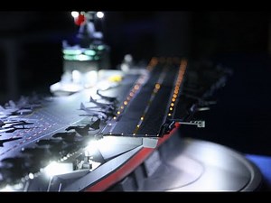企业号核动力航母模型效果！RC MODEL AIRCRAFT CARRIER ENTERPRISE CVN-65 WITH LIGHTING