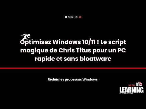 Optimisez Windows 10/11 ! Le script magique de Chris Titus pour un PC rapide et sans bloatware
