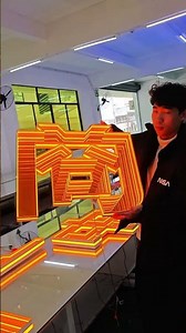 Modern illuminated storefront signs #advertising design #shop decoration