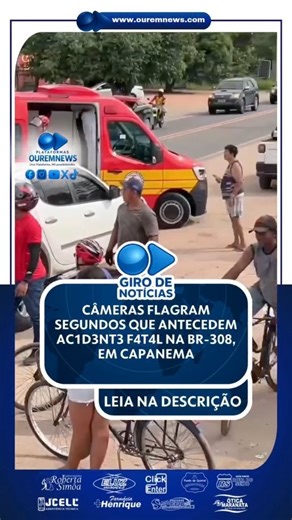 Ourém News on Instagram: "🚨 ACIDENTE COM VÍT1MA F4T4L NA BR-308, EM CAPANEMA 🚨 Um grave ac1d3nt3 registrado na manhã desta sexta-feira (05), na BR-308, em Capanema, tir0u a v1d4 de um motociclista que conduzia uma moto de alta cilindrada. Imagens de câmeras de segurança, obtidas pela equipe do Informe dos Caetés, ajudam a esclarecer a dinâmica do fato. Nas gravações, um carro branco aparece entrando no acostamento devido ao fluxo intenso de veículos na rodovia. Pouco depois, o condutor retorna