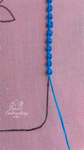 Basic palestrina stitch square design hand embroidery tutorial for beginners 🔥💯🪡🌿 #basicembroideryabc #ruphandicraft #bordado #embroidery #viralvideoシ #fypシ゚ | Basic Embroidery ABC