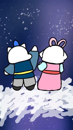 織姫と彦星#ショート動画 #イラストメイキング #七夕