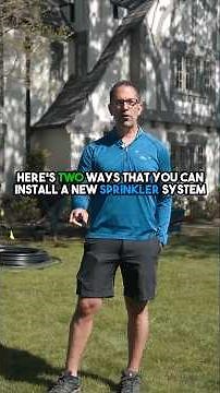 Two ways to install an underground sprinkler system!!! #trenching #sprinklersystem #ditchwitch