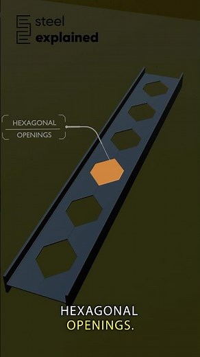 Castellated Steel Beams #steelstructure #steeldesign #structuralengineering #steelfabrication