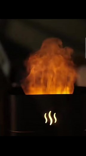 DQ701 Flame Effect Humidifier Led Night Light Fire Humidifier Aroma Diffuser Humidifier new #ডিপার #Khulna #techghor #রিল্যাক্সমুড #humidifier | TECH GHOR
