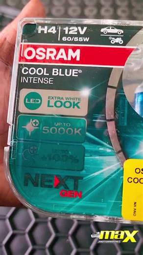 Light Up The Road with these OSRAM Cool Blue Intense Bulbs. Wide range now available Instore or Online at www.maxmotorsport.co.za #fyp #carmods #autolamp #xenonbulb #osram #coolblue #carsoftiktok #mzansitiktok #southafrica