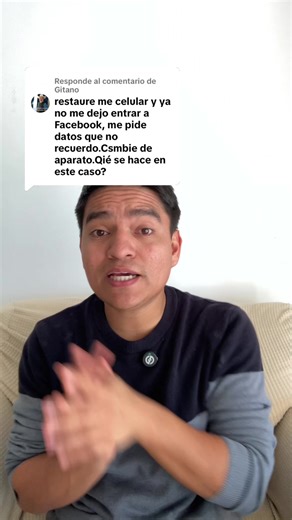 Respuesta a @Gitano No puedo entrar a mi Facebook