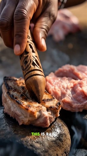 No Stove?! Zulu Cook Meat on HOT Rocks 😳