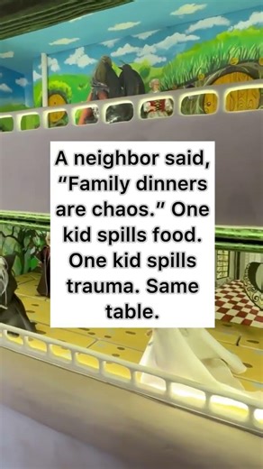 Family Dinners: Chaos and Trauma 😂 #funny #familyhumor #parentingjokes