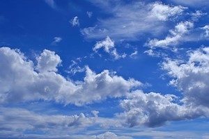 Download free image of Blue sky photography atmosphere peaceful. by Boom about clouds, blue sky, sky, nature, and blue 26393820