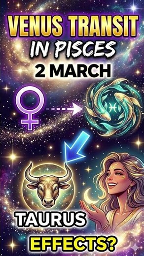 How Will Be Transit of Venus In Pisces On 2 March 2026 For Taurus