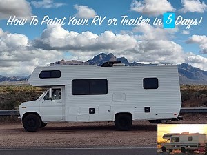 How To Paint Your RV, Trailer Or Motorhome! DIY Vintage RV Paint Job!