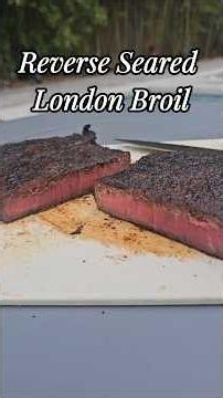 🥩 Reverse-Seared London Broil with an INSANE Crust 🔥 | Easy Backyard Steak Recipe
