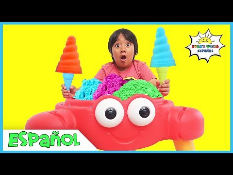 Vender helado Juega con Ryan y usa juguetes de limpieza para limpiar