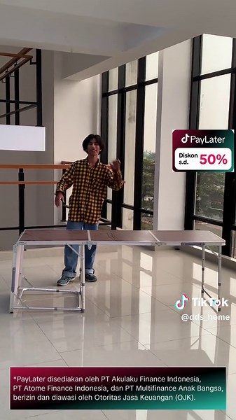 Nah tutorial cara bikin meja panjang jadi pendek. Tinggal atur aja deh mau panjang berapa #mejalipatkoper #mejalipat #mejajualan #meja #mejaportable