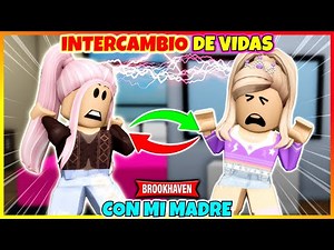 INTERCAMBIO DE VIDAS CON MI MADRE 😨 Roblox Brookhaven rp Mini Pelicula (Historias con Voces)