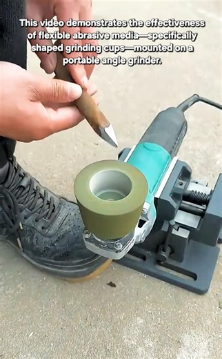 Sharpening Axes and Pipes with Flexible Grinding Cups
