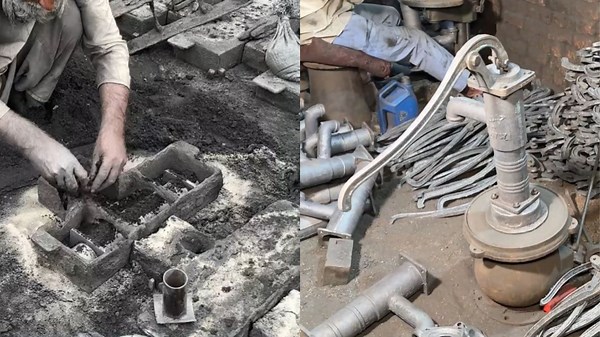 Master Blacksmith Revives an Antique Water Hand Pump Model