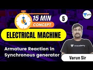 Armature Reaction in Synchronous Generator | L 5 | Electrical Machines | 15 Min Concept | Varun Sir