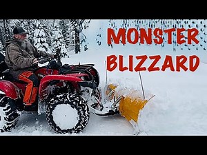 Epic Snow Plowing After a Montana Blizzard ❄️🚜 | Clearing Feet of Snow!