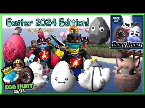 TUTORIAL for ALL 25 EGGS in the Easter 2024 Event - Tower Heroes