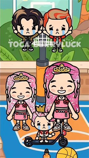 My two princess sisters really protect and love me🥺🥰💘👸🏼 #tocaboca #tocalifeworld #shorts