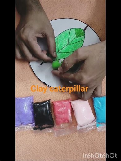 Caterpillar clay art tutorial!#handmade#claycraft|#CaterpillarClayArt#PolymerClay#ClayTutorial