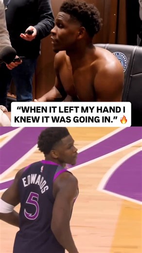 NBA on Instagram: "After his late game heroics to secure the Wolves home W, @theanthonyedwards_ described his mentality heading into that clutch go ahead shot! 🗣️ (via: @timberwolves)"