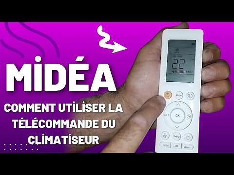 Midea air conditioner how to use the remote control