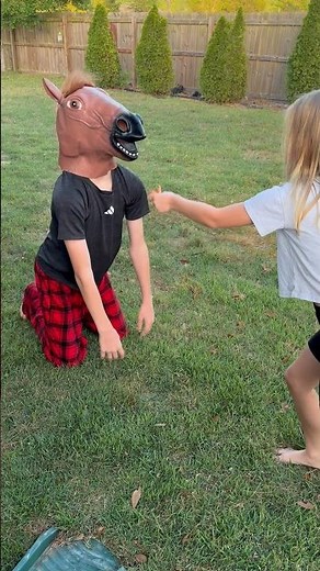 We bought a new pet horse! #funny #horse