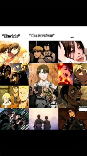 Every Trio Ending || Attack on titan || Eren x Levi x Rainer x Jean #You Tube #Shorts